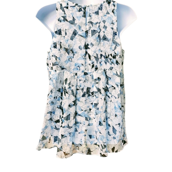 VINCE CAMUTO Women's New Sleeveless Geometric Print Double Layer Hi- Lo Tank Top - Picture 11 of 13